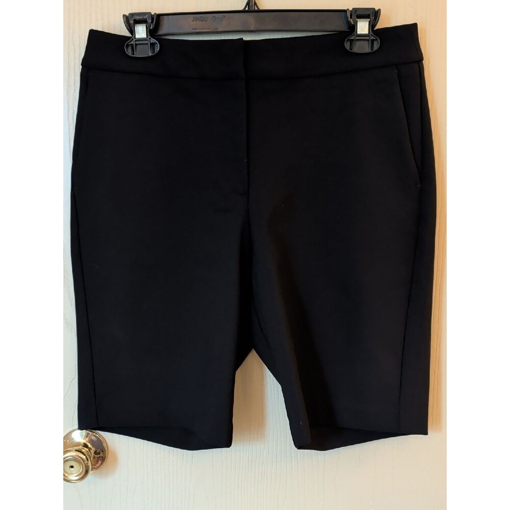 Rachel Zoe Black Stretch Bermuda Shorts – Size 6 | Tailored Trouser Style | EUC